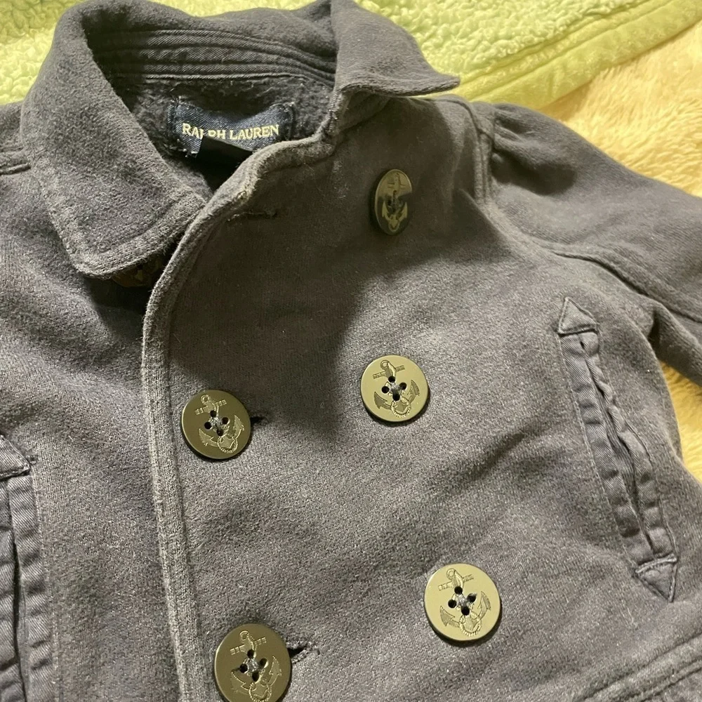 Baby Girl Ralph Lauren Navy Blue Peacoat